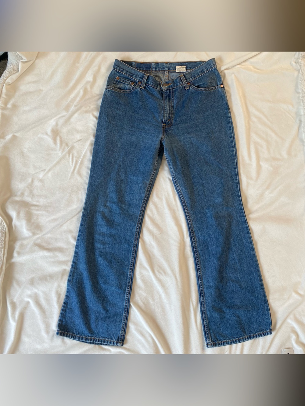 *VTG* White Tab Levi's Classic Mid Blue Boot Cut Leg Women's Jeans